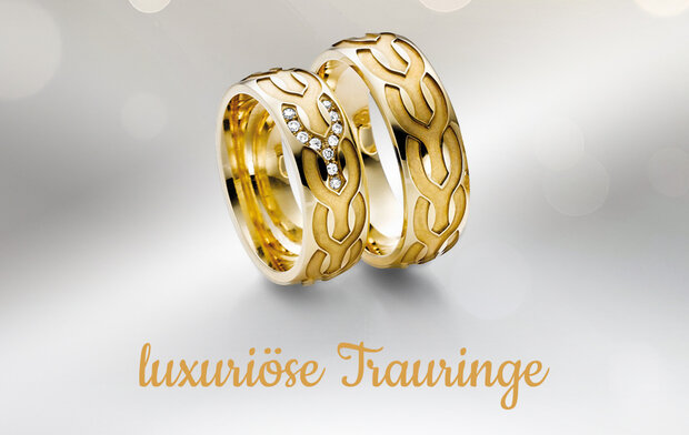 luxuriöse Trauringe